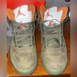 Jordan | Shoes | Air Jordan V 5 Retro Oiled Suede Army Green  display picture 3